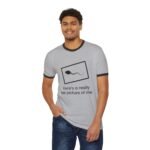 Ringer T-Shirt — "Here's a Really Old Picture of Me" Funny Sperm Photo Tee - Image 4