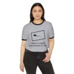 Ringer T-Shirt — "Here's a Really Old Picture of Me" Funny Sperm Photo Tee - Image 2
